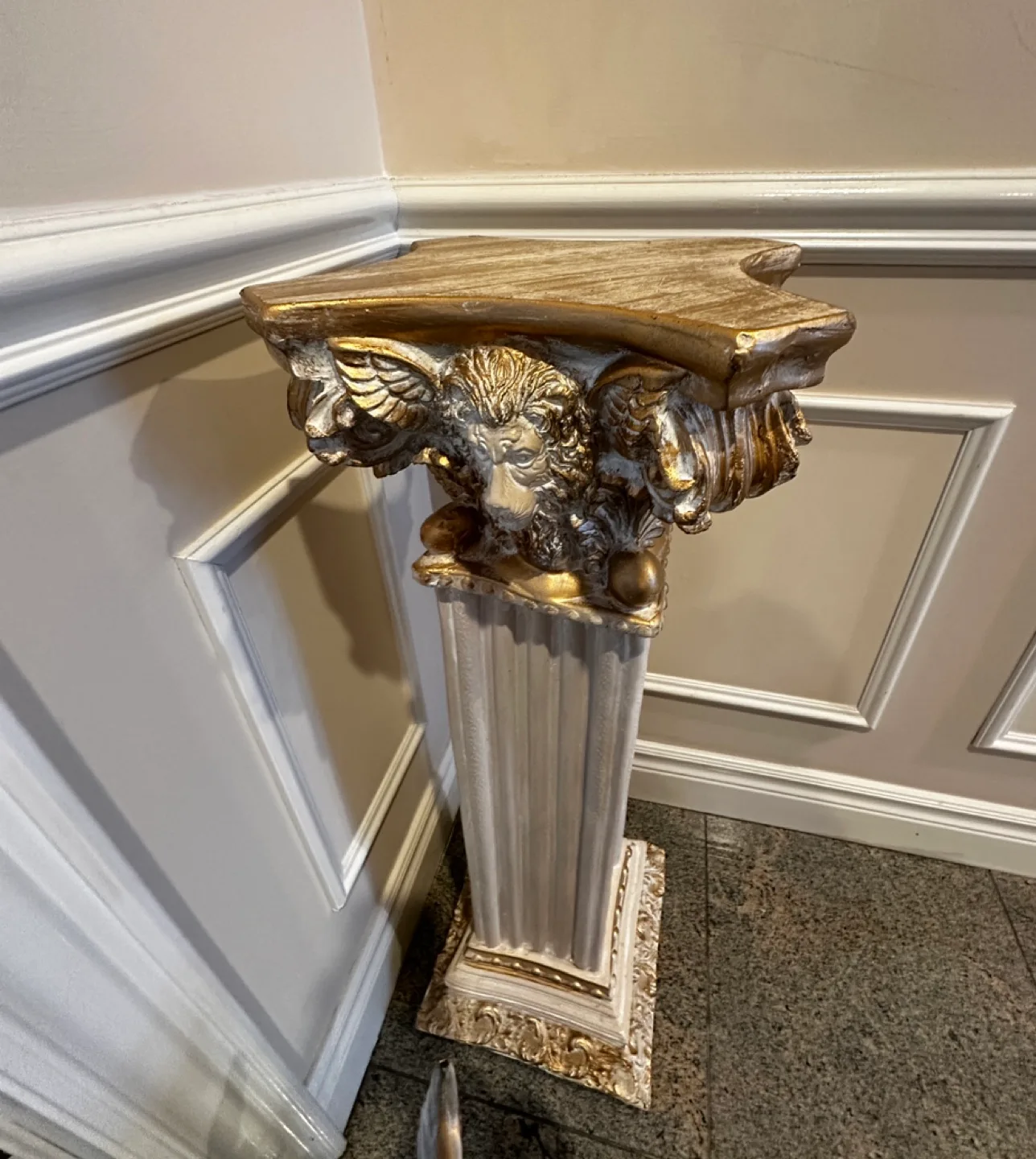 Ornate Pedestal & Angel Statue Set image indicator(6)