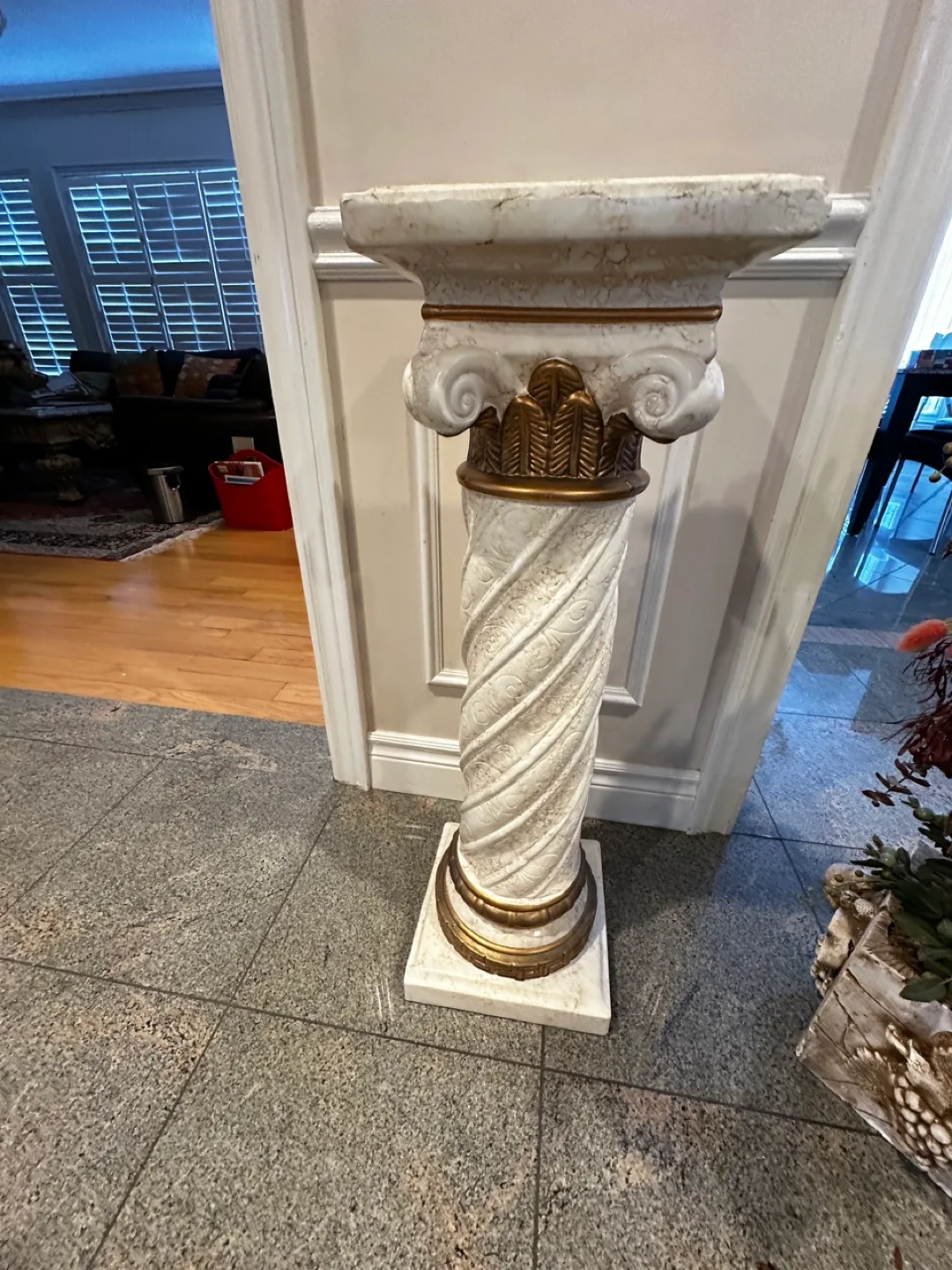 Autumnal Floral Arrangement on Pedestal image indicator(5)