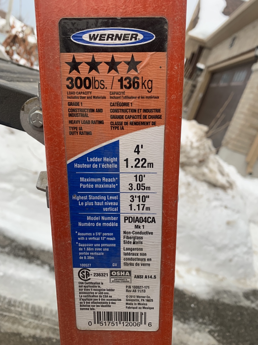 Werner Podium 4ft Multi-Position Ladder - photo 2