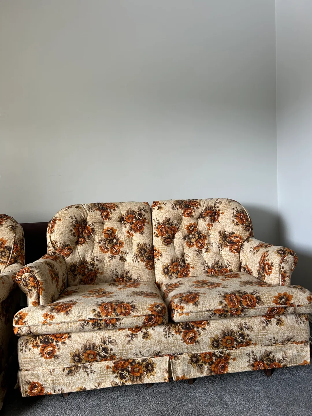 Vintage Floral Sofa and rocking chair image indicator(3)