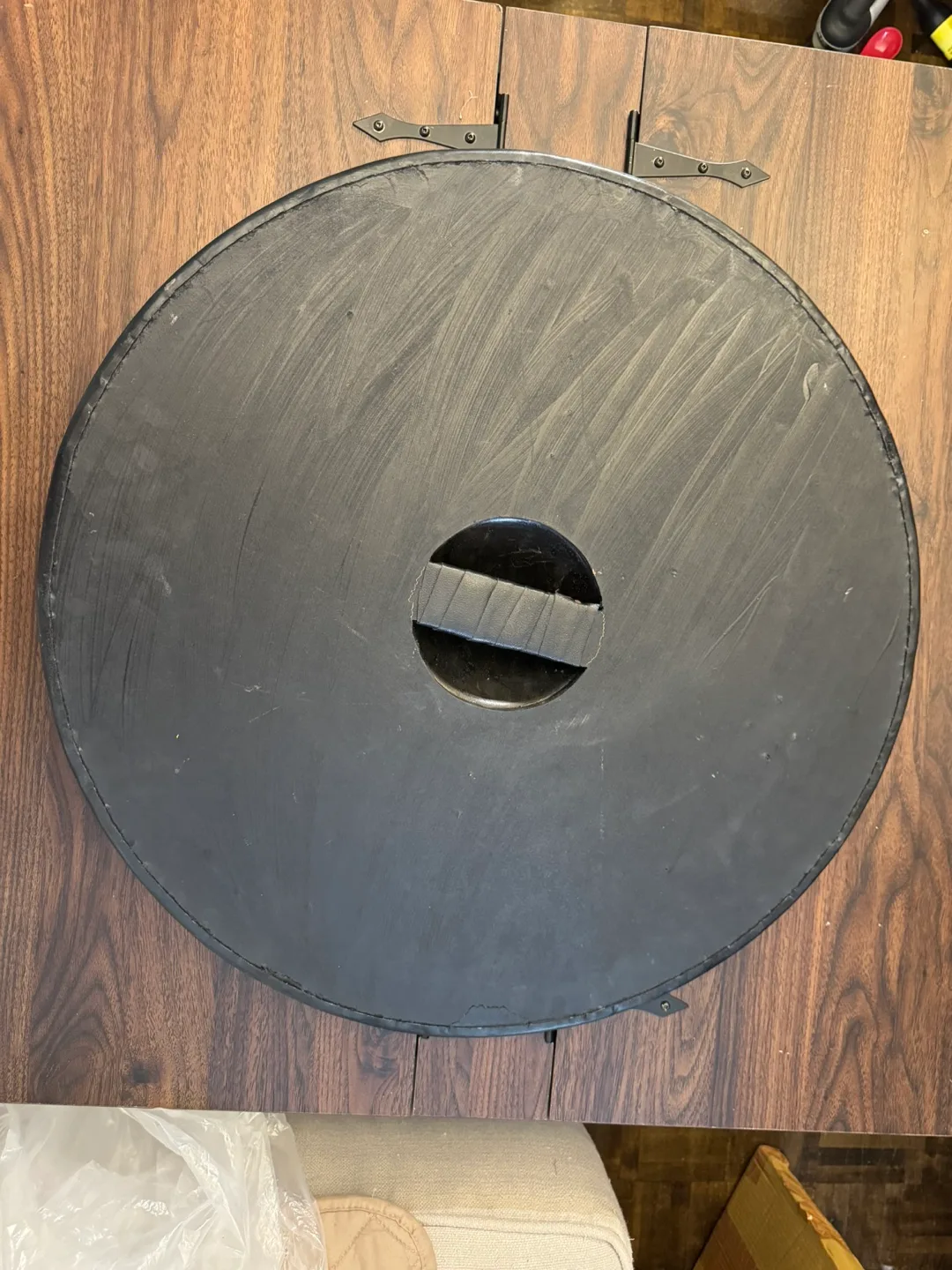 Viking Knight Shield Wood, Plywood, Steel, Rivets, Leather image indicator(6)