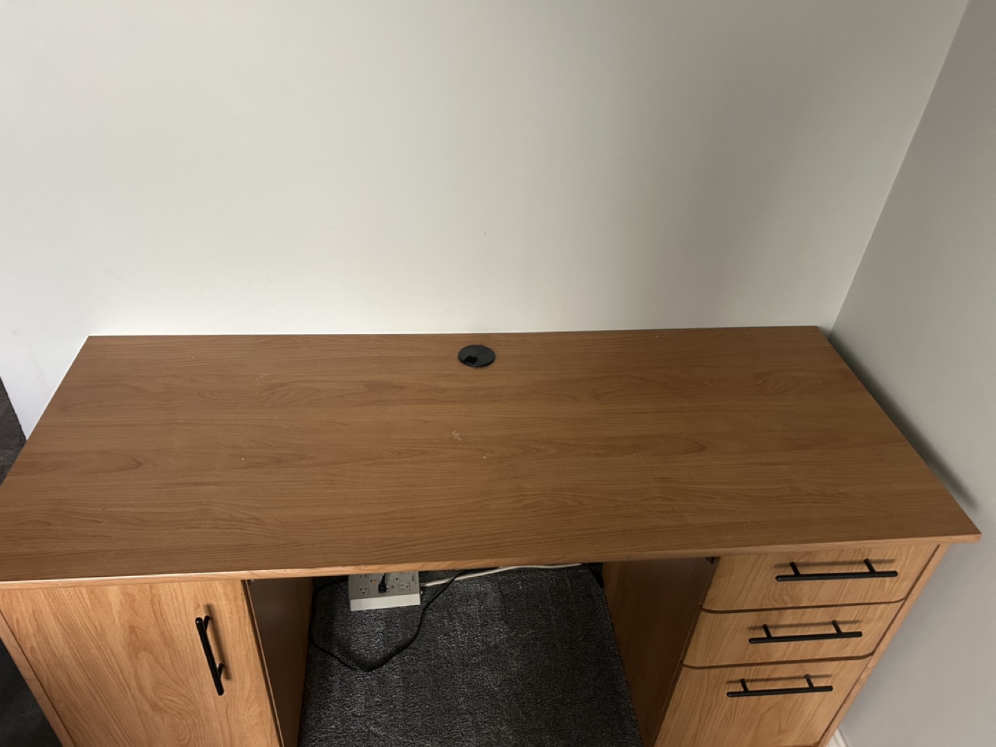 Large Wood Computer Desk with Storage - photo 2