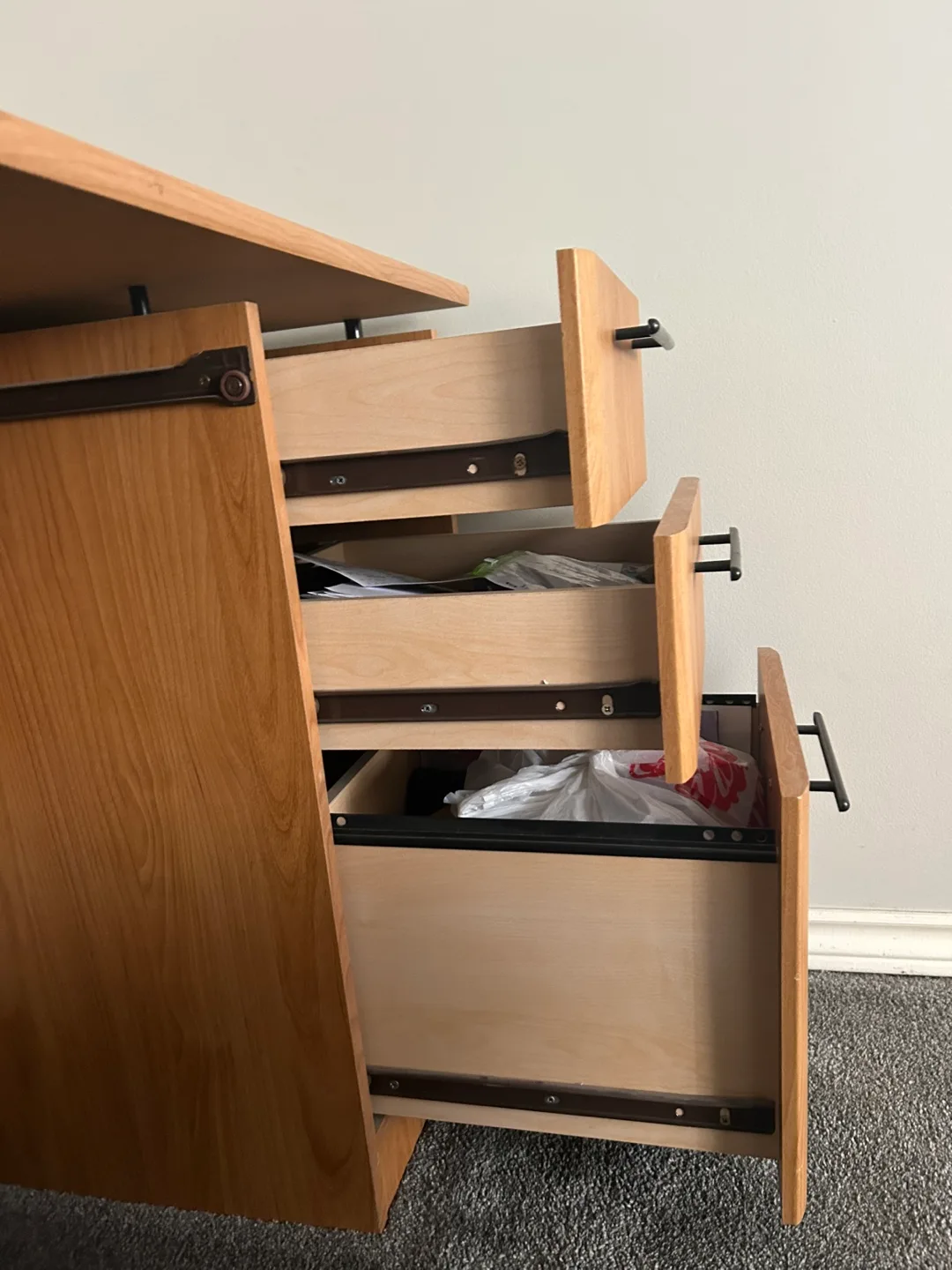 Large Wood Computer Desk with Storage image indicator(5)