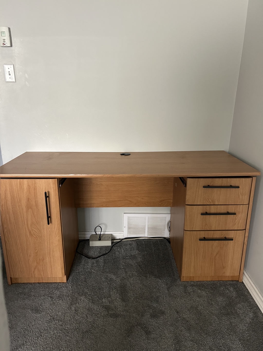 Large Wood Computer Desk with Storage