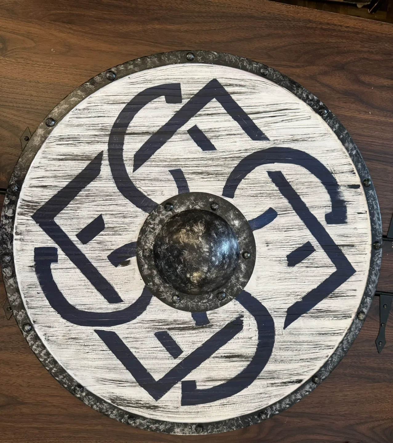 Medieval Round Shield Viking Shield Design Shield Wooden image indicator(2)