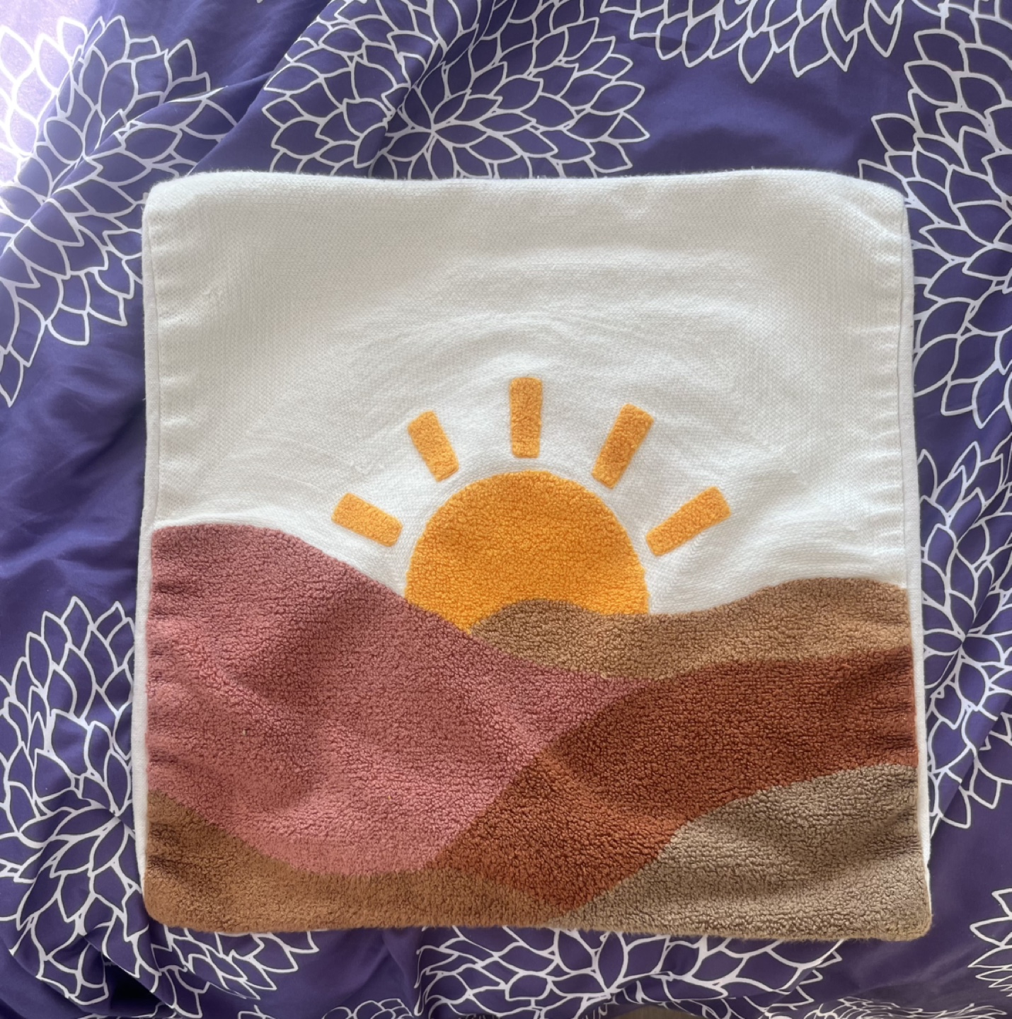 Boho Sun & Hills Decor Cushion Cover