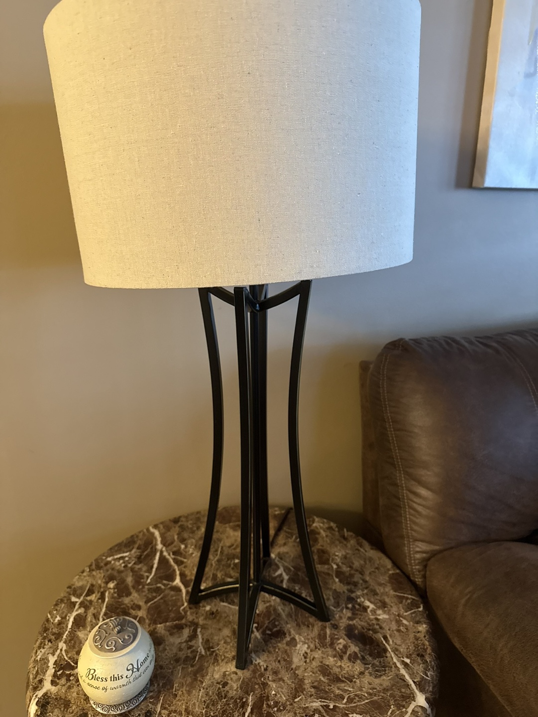 Marble-Top Coffee Table and End Table Set - photo 3