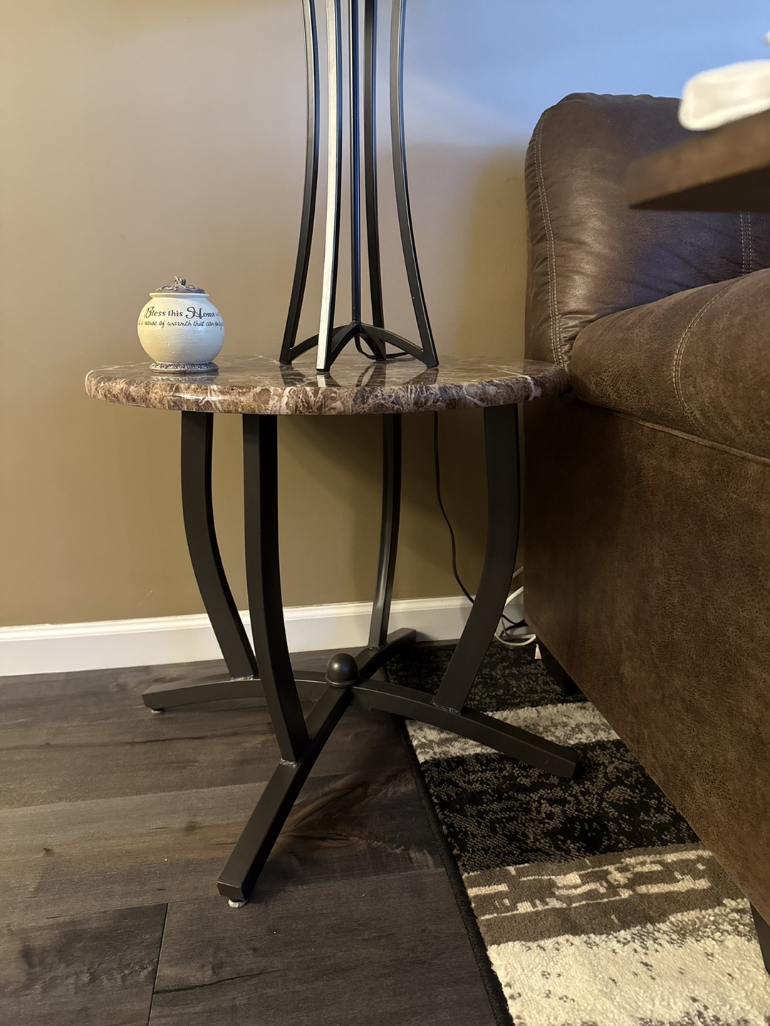 Marble-Top Coffee Table and End Table Set - photo 2