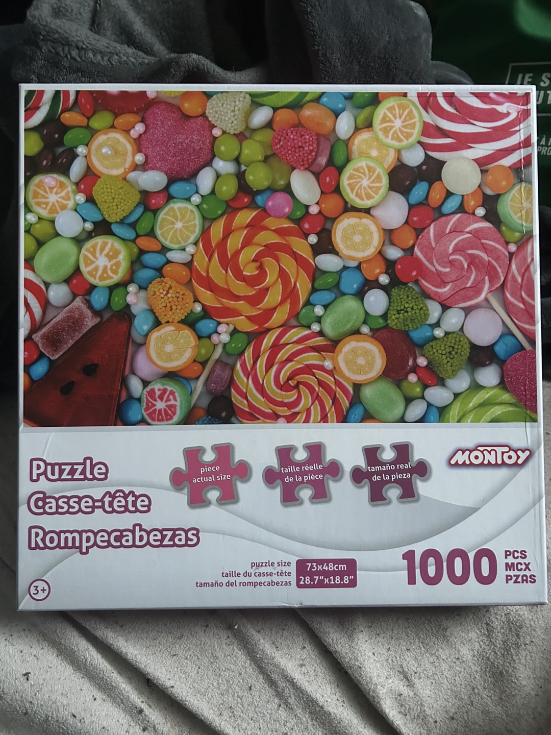 1000-Piece Candy Puzzle - MONTTOY - Unfinished