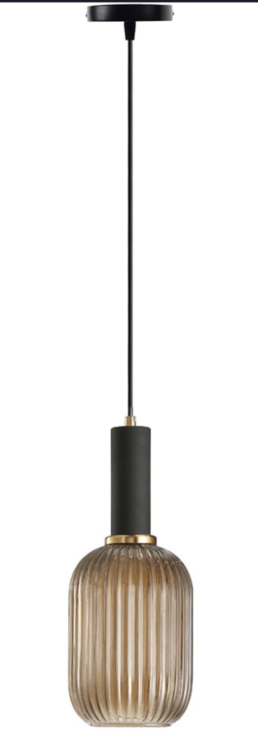 Mid-Century Modern Glass Pendant Light - photo 2