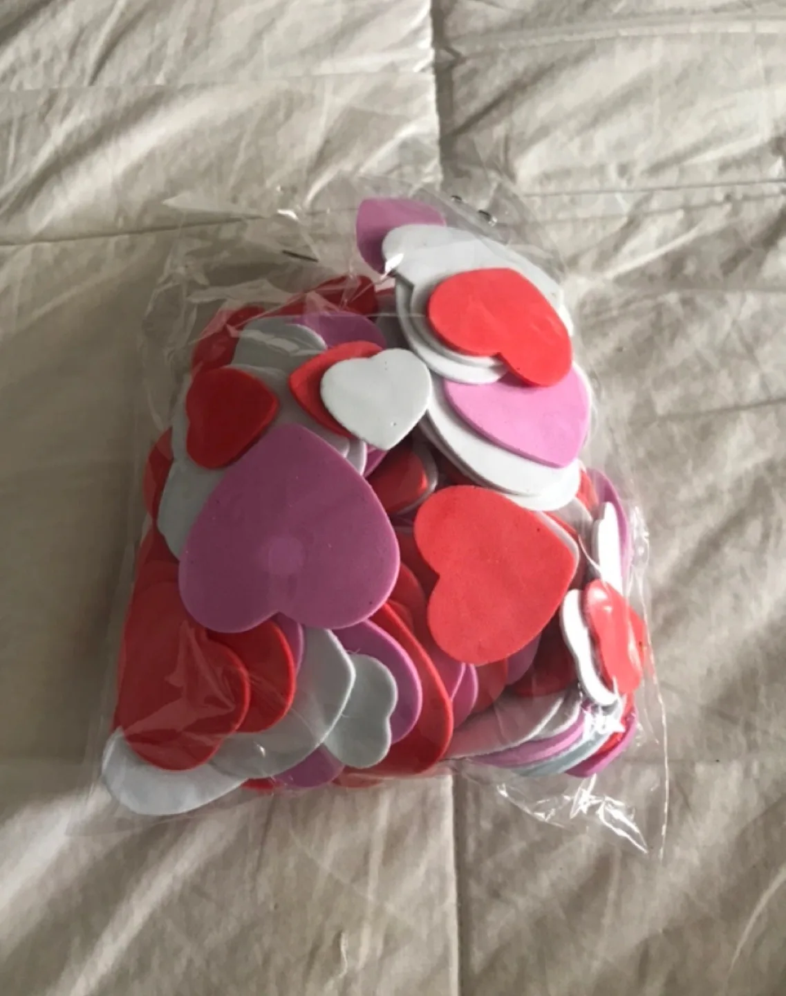 $1 Assorted Items-Book,Hearts,Pompoms,silver plate. thumbnail