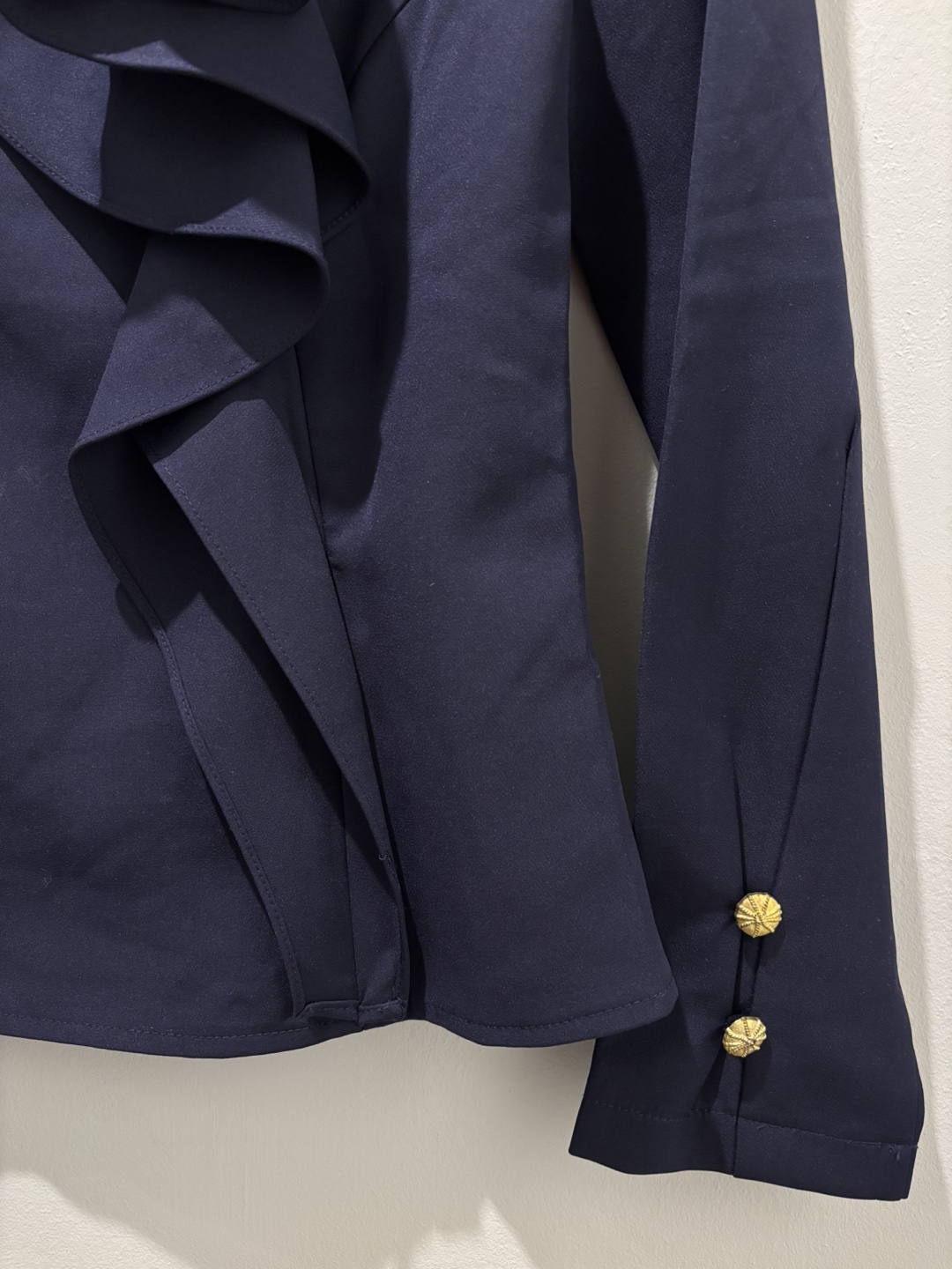 Navy Blue Gracia Blouse, Size Medium - photo 2