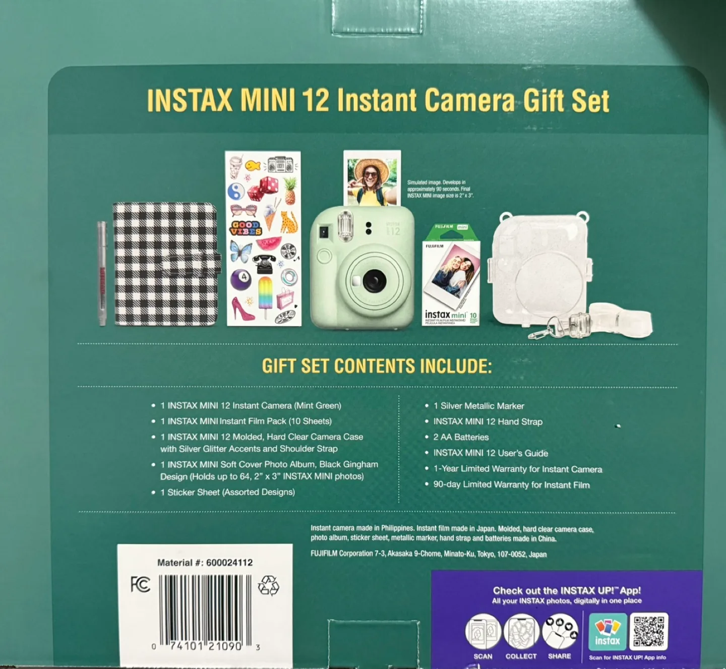 Fujifilm Instax Mini 12 Instant Camera Gift Set - Mint Green image indicator(2)