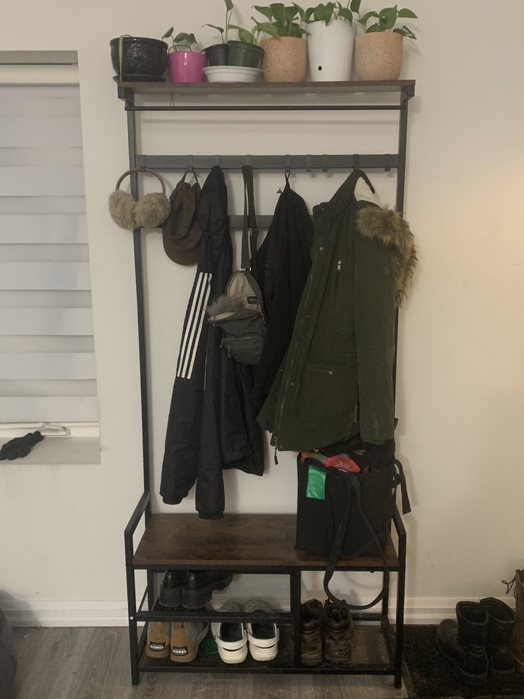 Coat Rack With Bench - photo 5