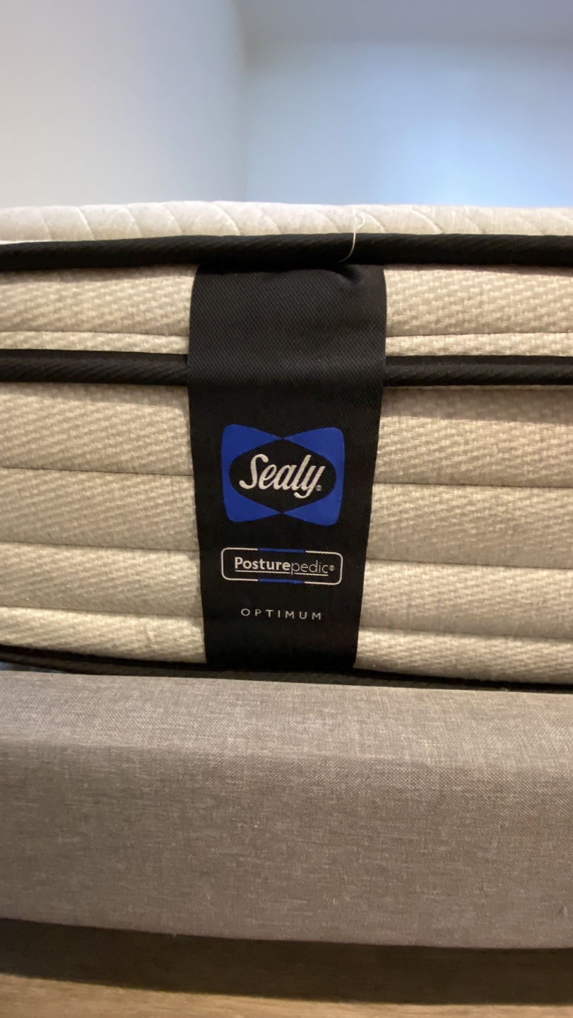 Sealy Posturepedic King Mattress and Platform Bed Frame - photo 2
