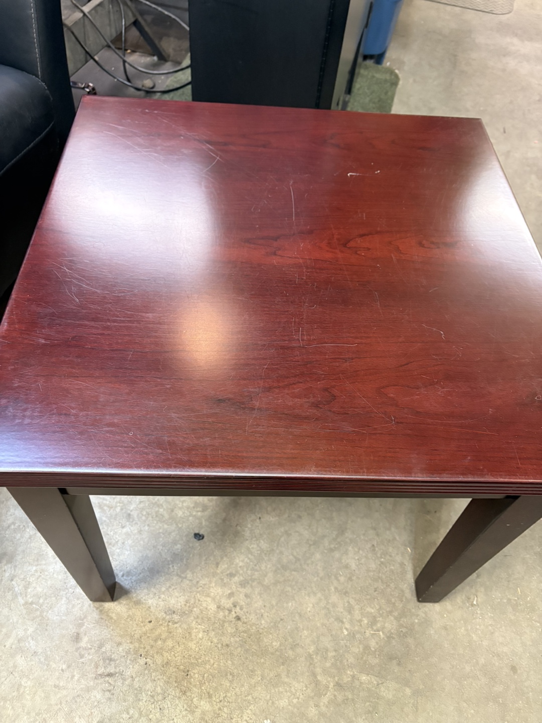 Cherry Wood Square End Table