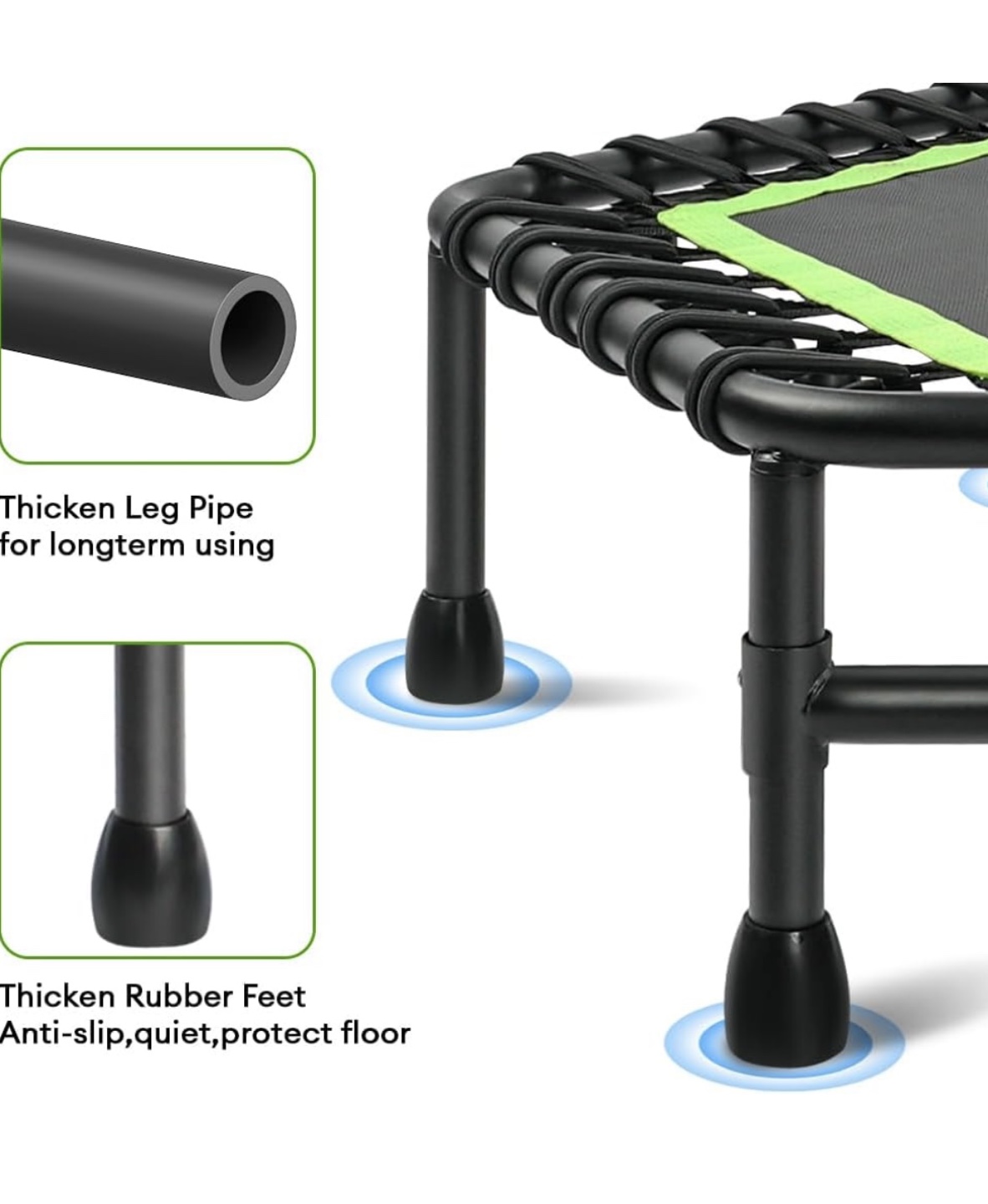 ONEIFOFIT Mini Trampoline with Adjustable Handle - photo 3