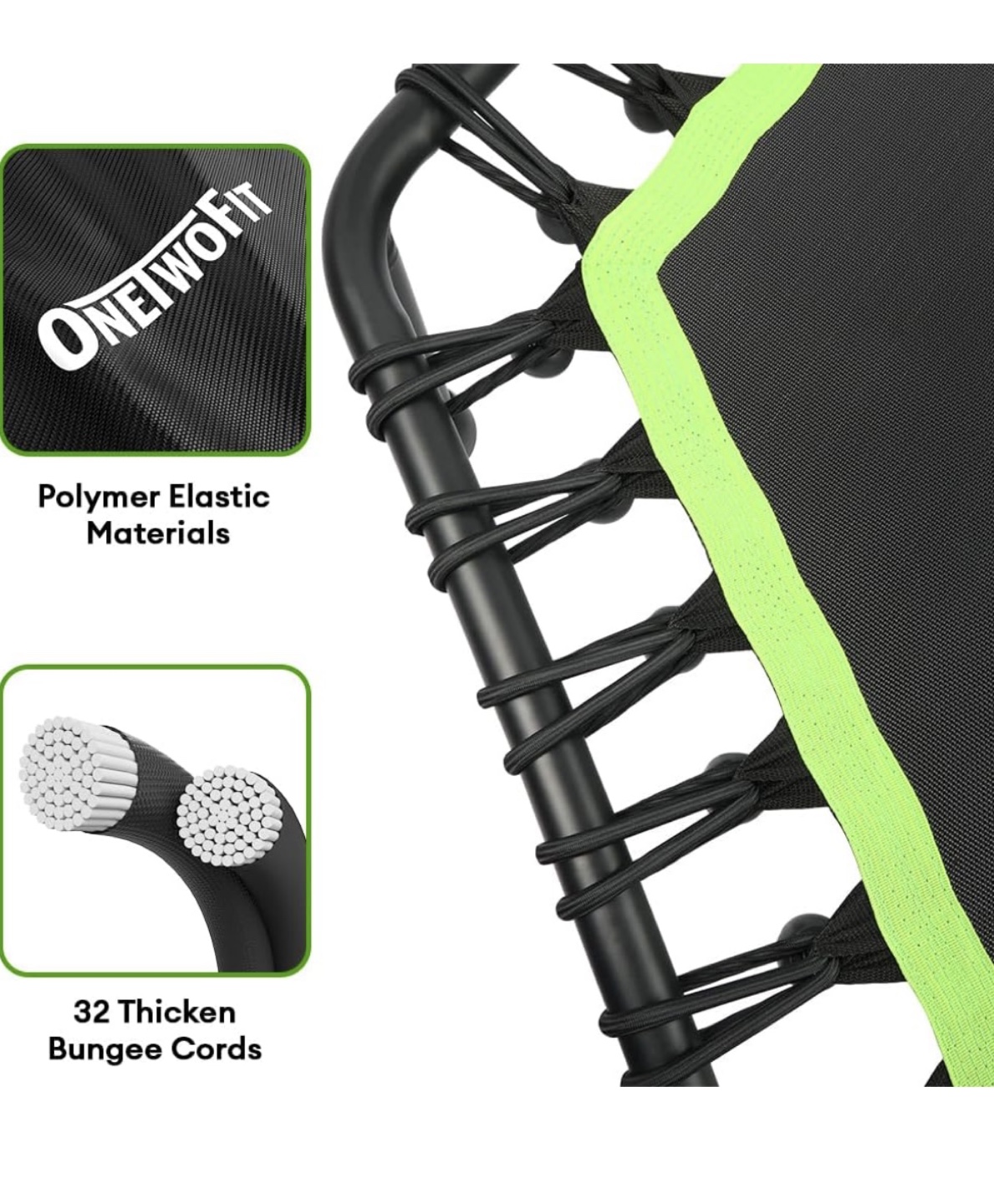 ONEIFOFIT Mini Trampoline with Adjustable Handle - photo 4