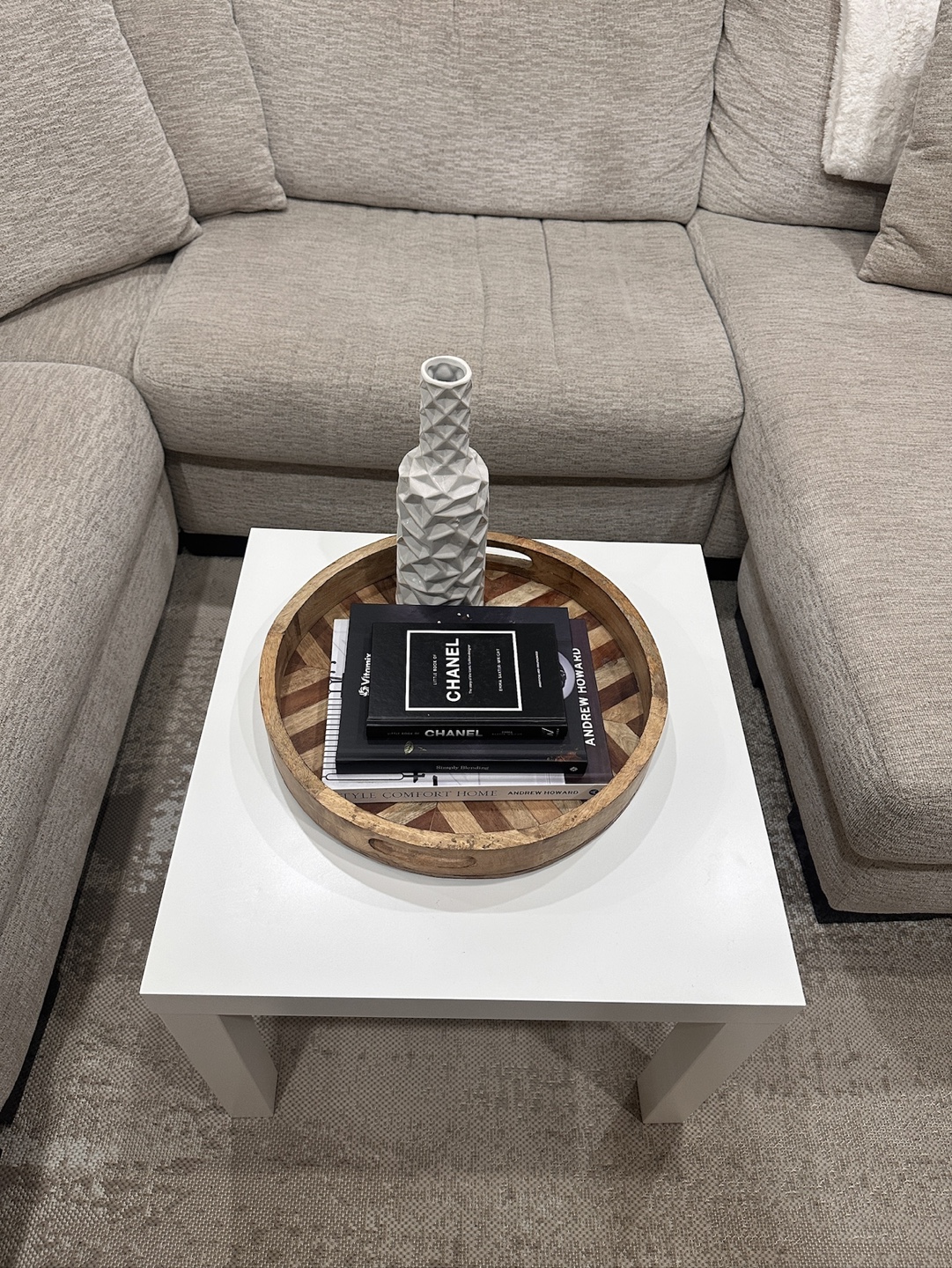 White Square Coffee Table