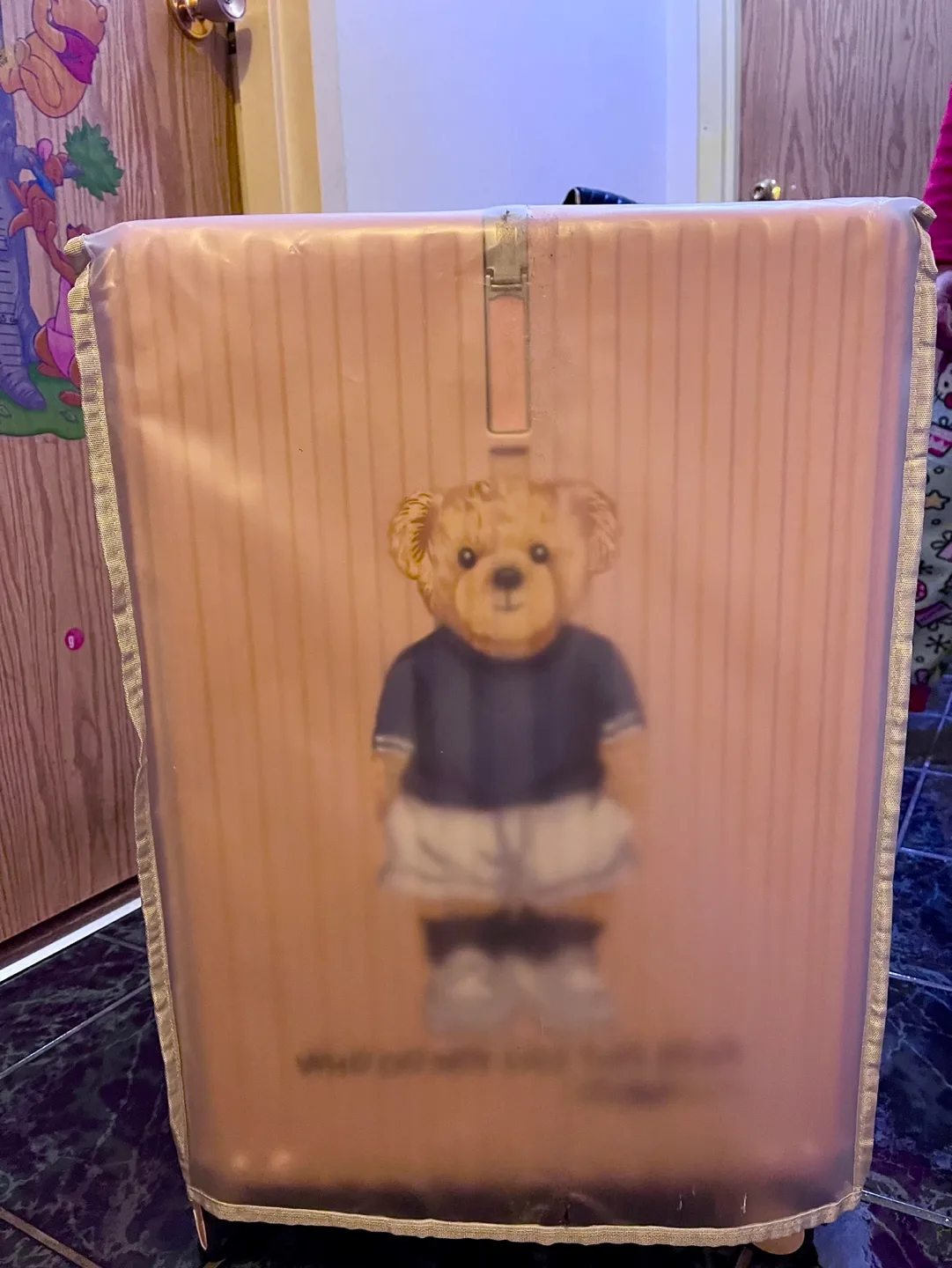 Ttwn  Bear Suitcase - Blush Pink image indicator(3)