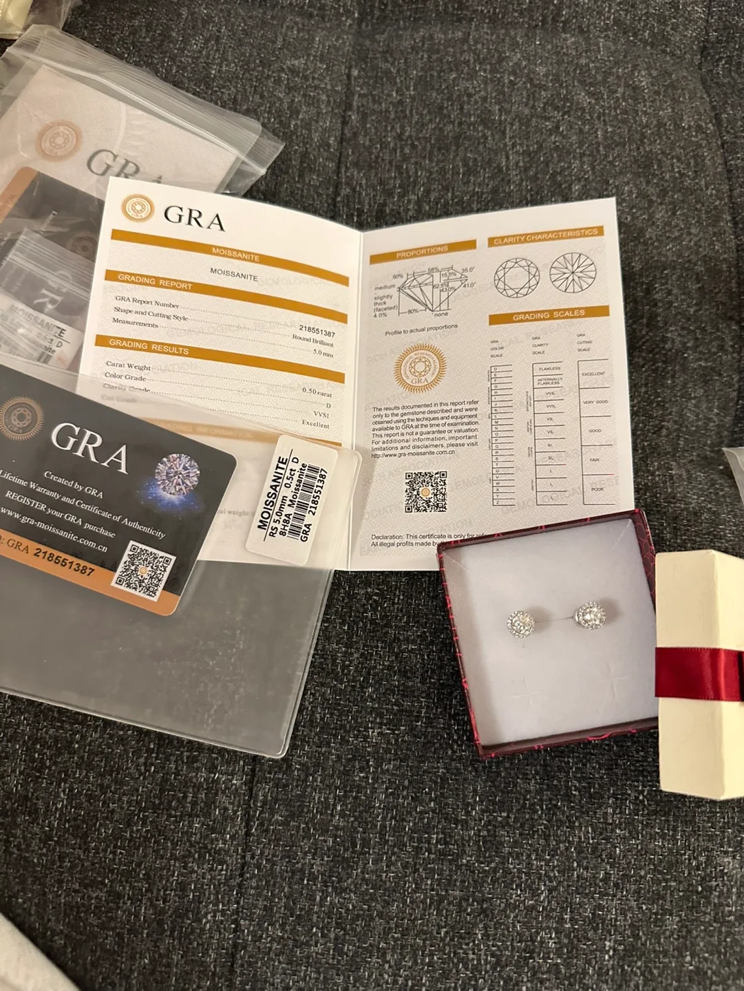 Elegant Moissanite Stud Earrings image indicator(2)