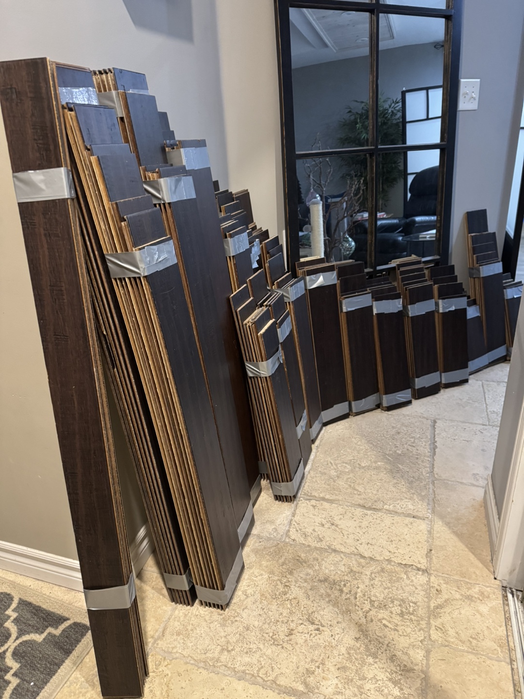 Used-MorningStarXD Engineered Bamboo Flooring - Dark Brown - photo 2