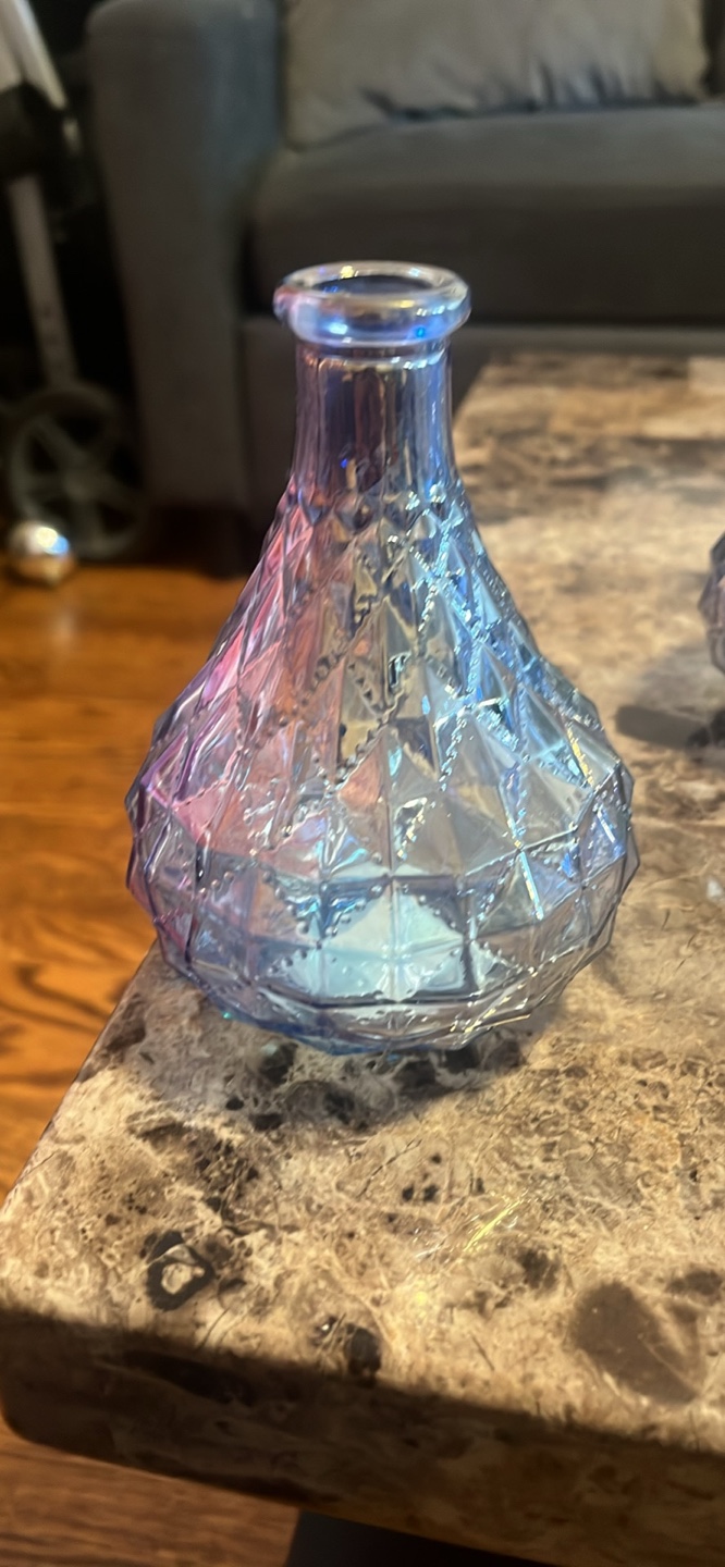 Set of 12 iridescent glass vases - photo 2