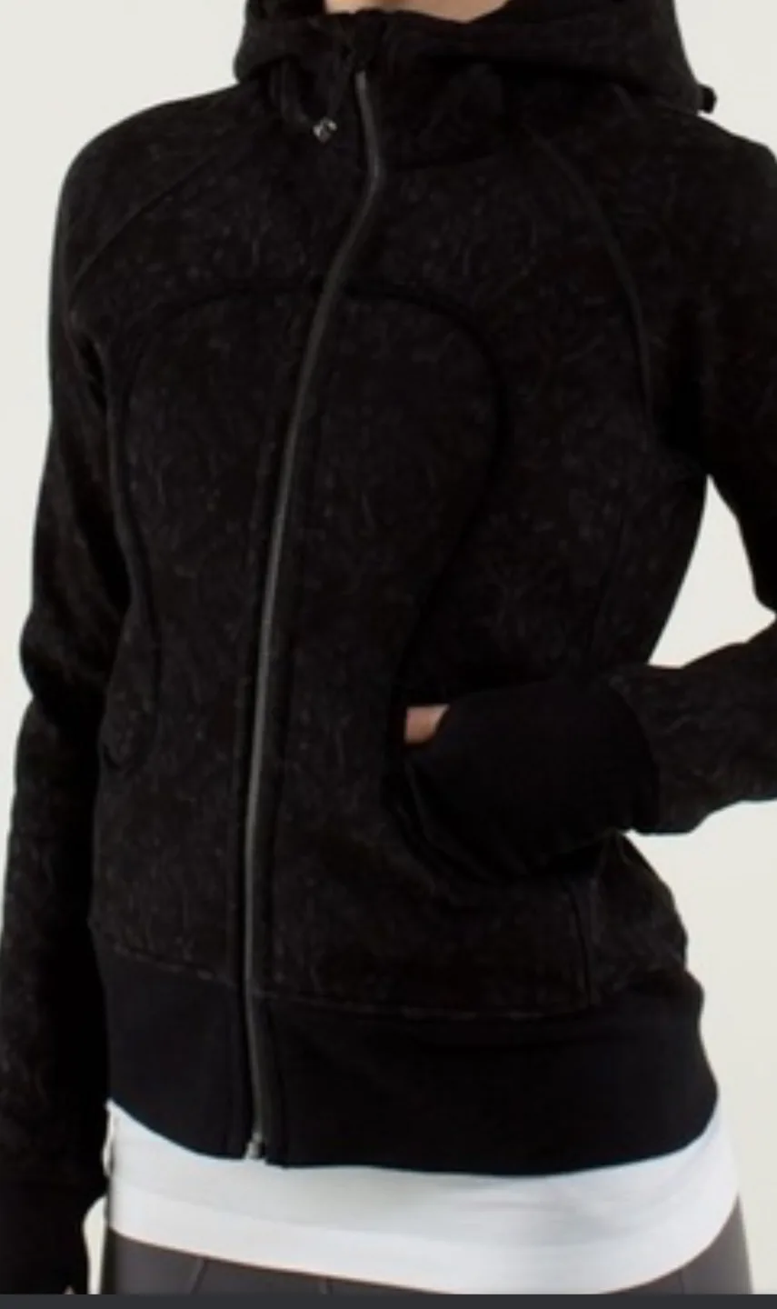 Lululemon Scuba Hoodie - Beautiful Baroque Black image indicator(8)