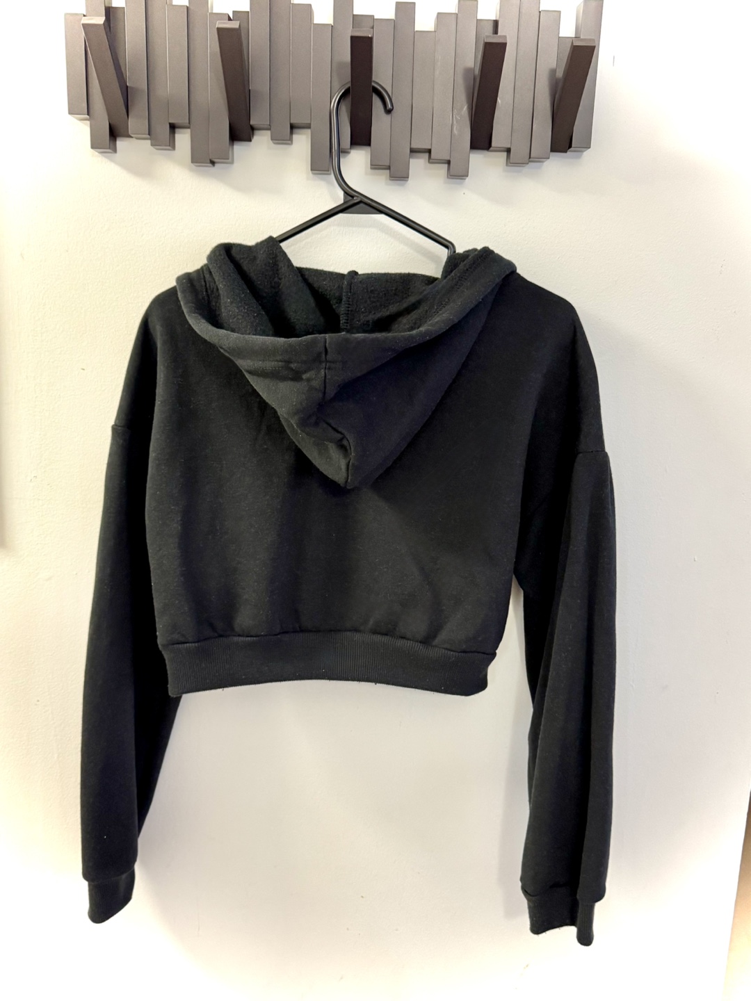 Forever 21 Black Zip-Up Hoodie - photo 2