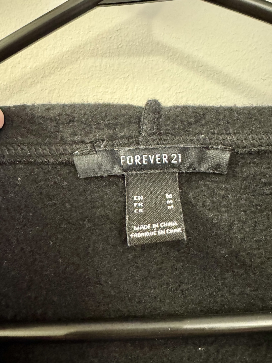 Forever 21 Black Zip-Up Hoodie - photo 3