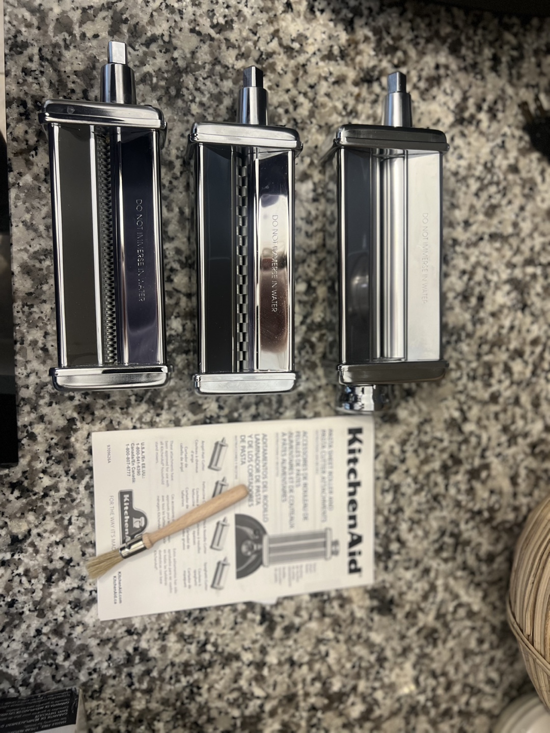 Kitchen Aid 3piece Pasta Roller & Cutting Set - photo 3