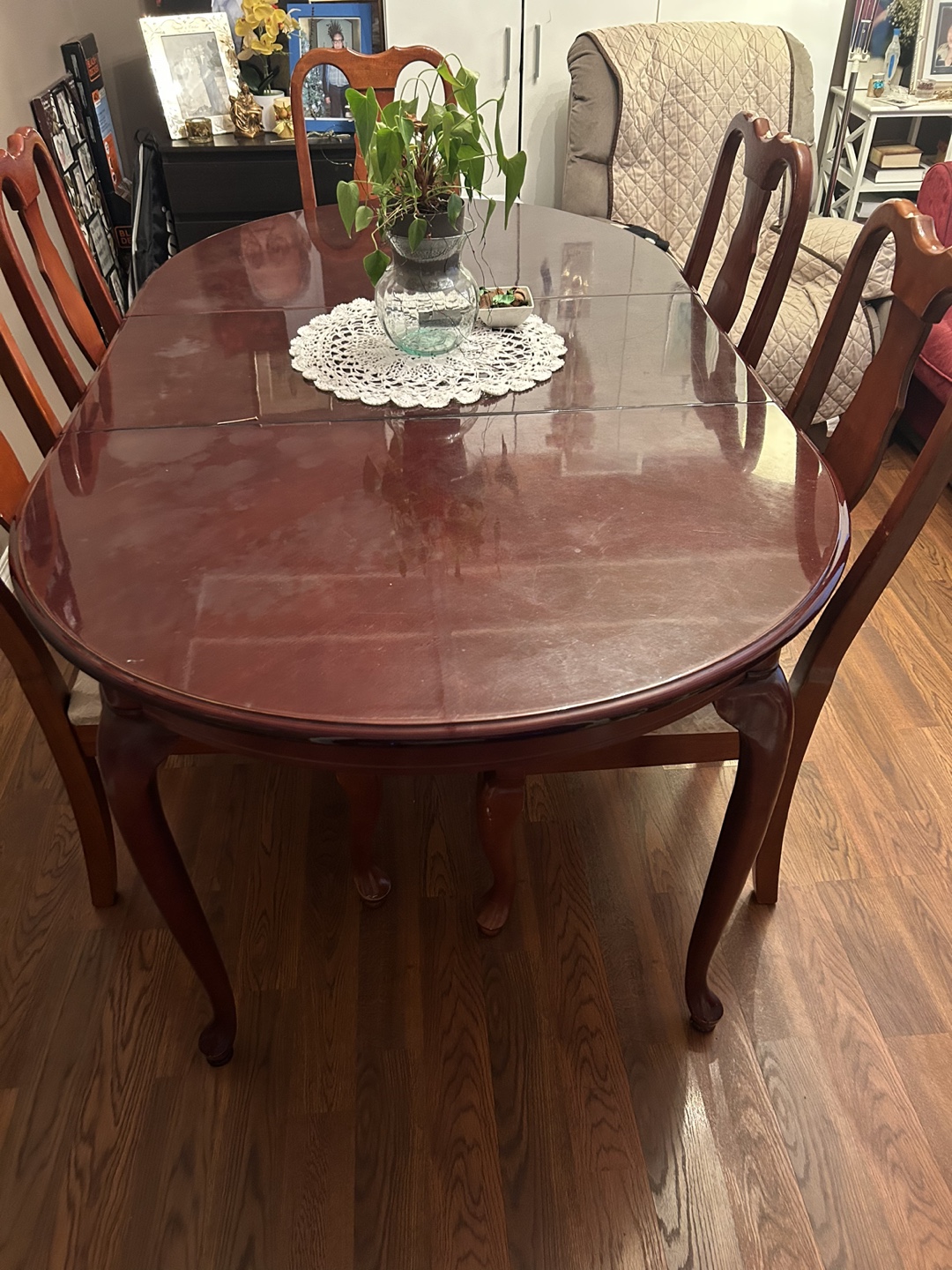 Oval Dining Table Set with 5 Chairs - photo 3