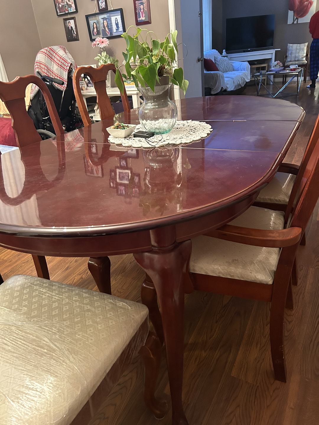 Oval Dining Table Set with 5 Chairs - photo 2