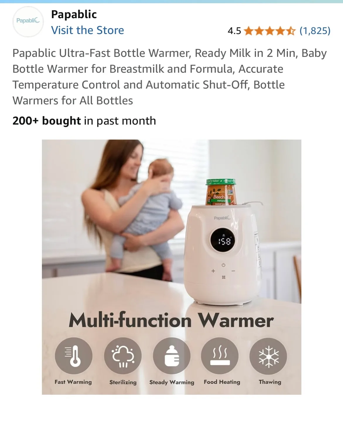 Papablic Baby Bottle Warmer with Philips Avent Bottle image indicator(7)