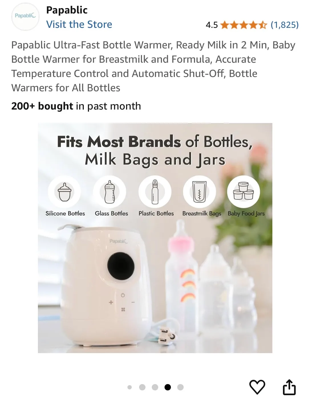 Papablic Baby Bottle Warmer with Philips Avent Bottle image indicator(9)