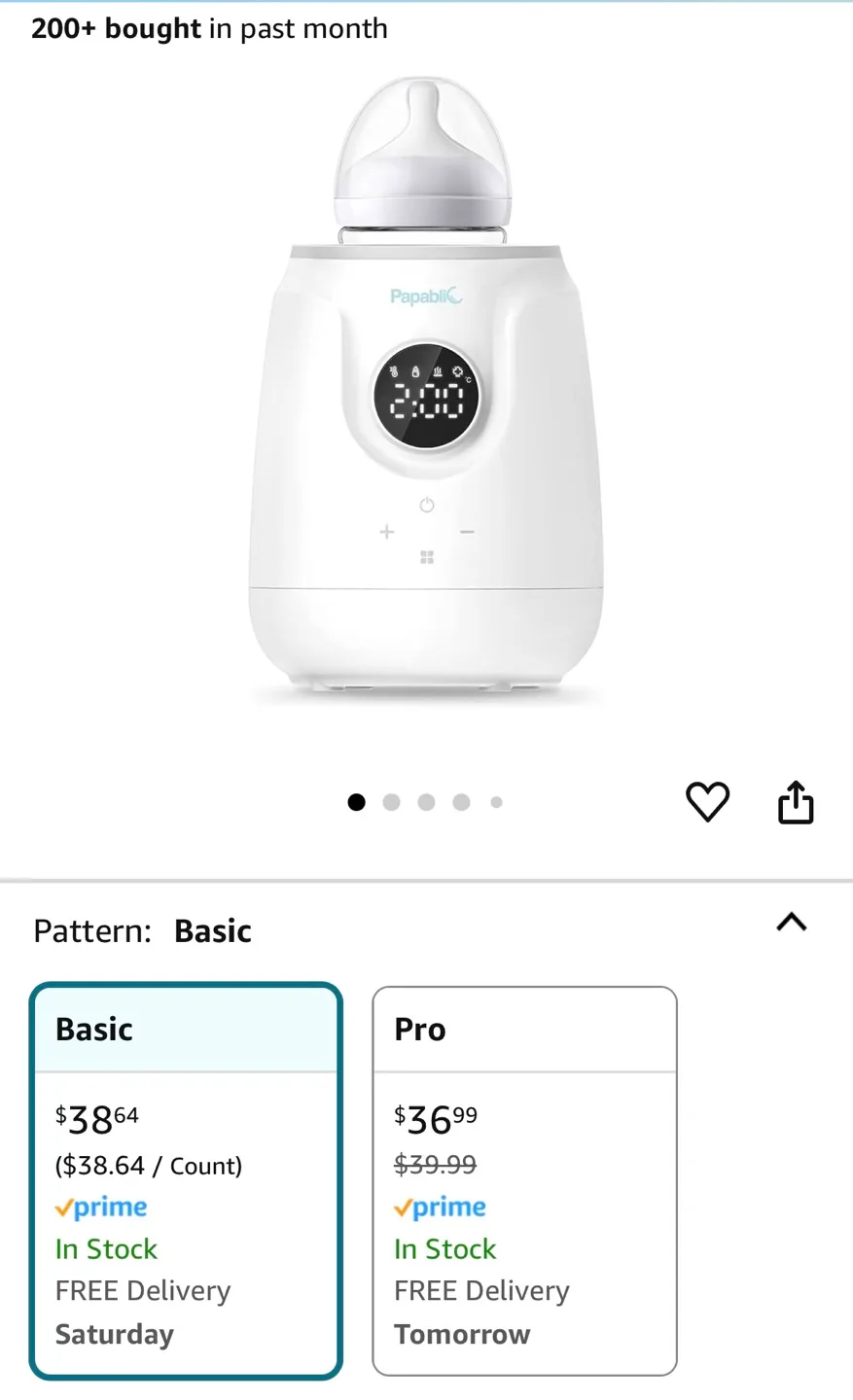 Papablic Baby Bottle Warmer with Philips Avent Bottle image indicator(10)