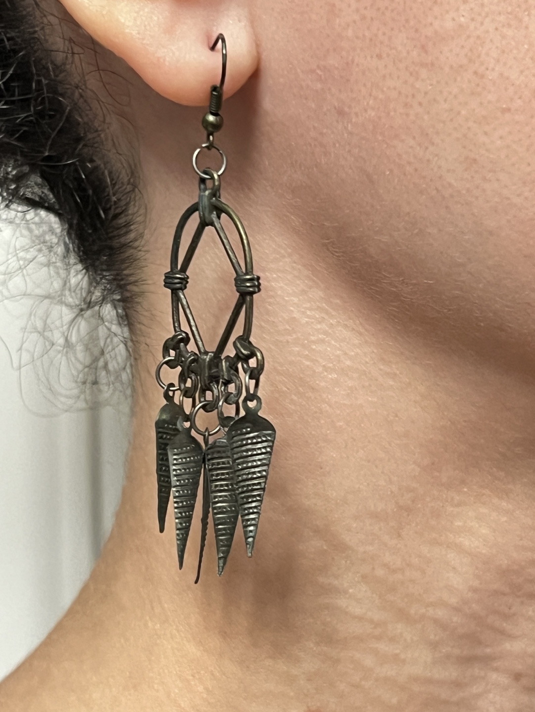 Geometric Dangle Earrings - Set of Two - photo 3