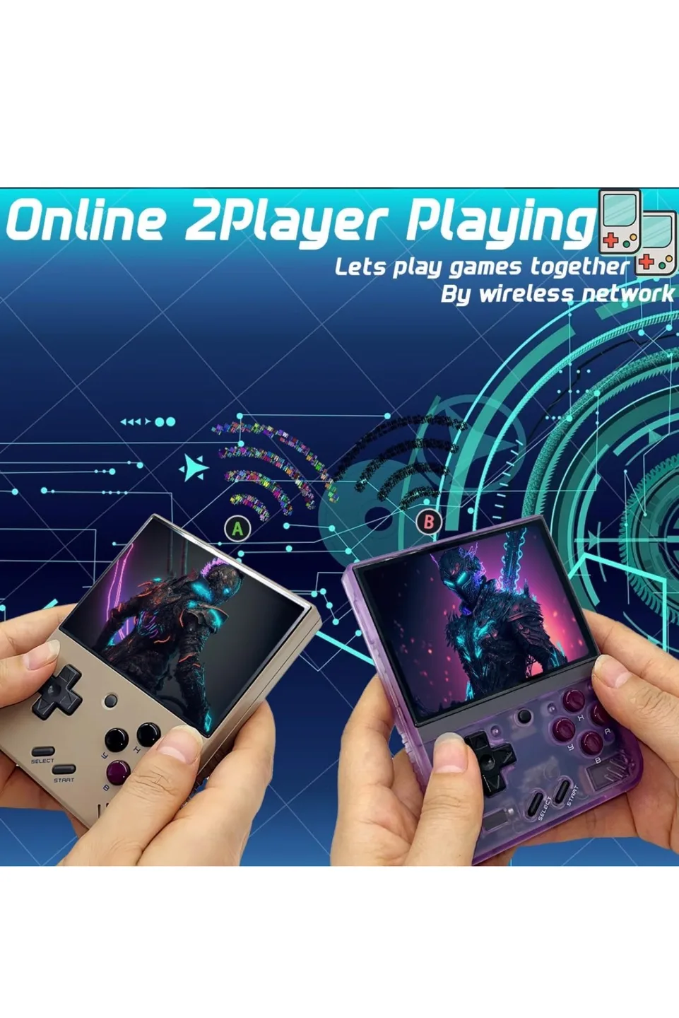 Retro Handheld Game Console - Purple image indicator(4)