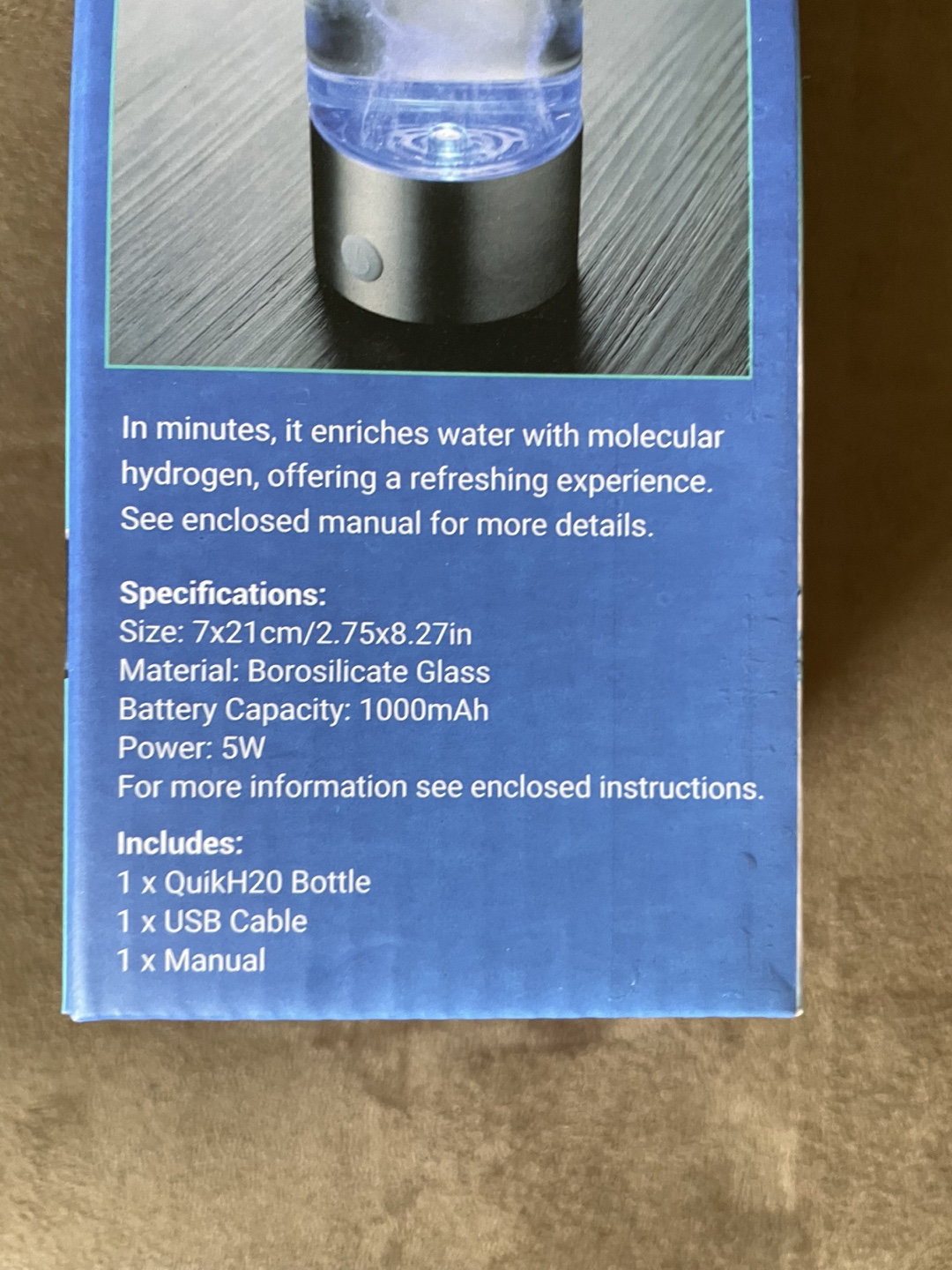 QuikH2O Hydrogen Water Bottle - 420ml - photo 3