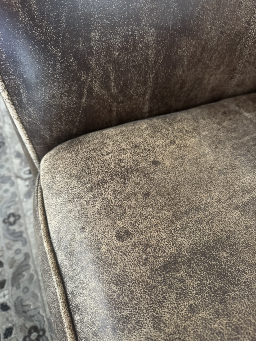 Brown Leather Loveseat - photo 3