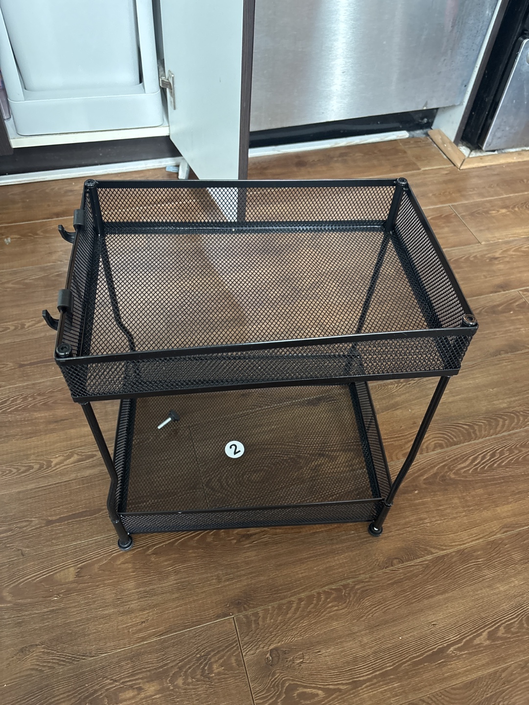 Two-Tier Black Metal Wire Storage Organizer - photo 2