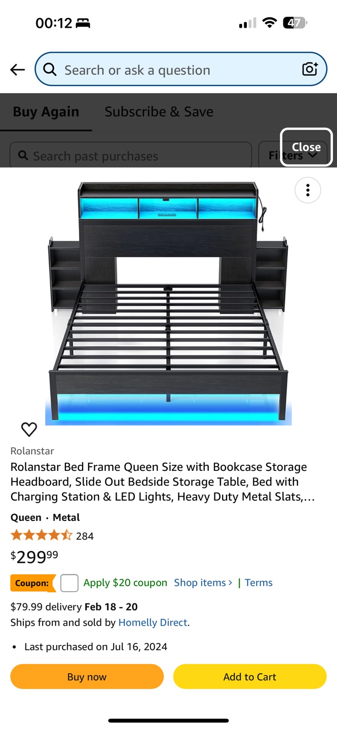 Queen Metal Bed Frame