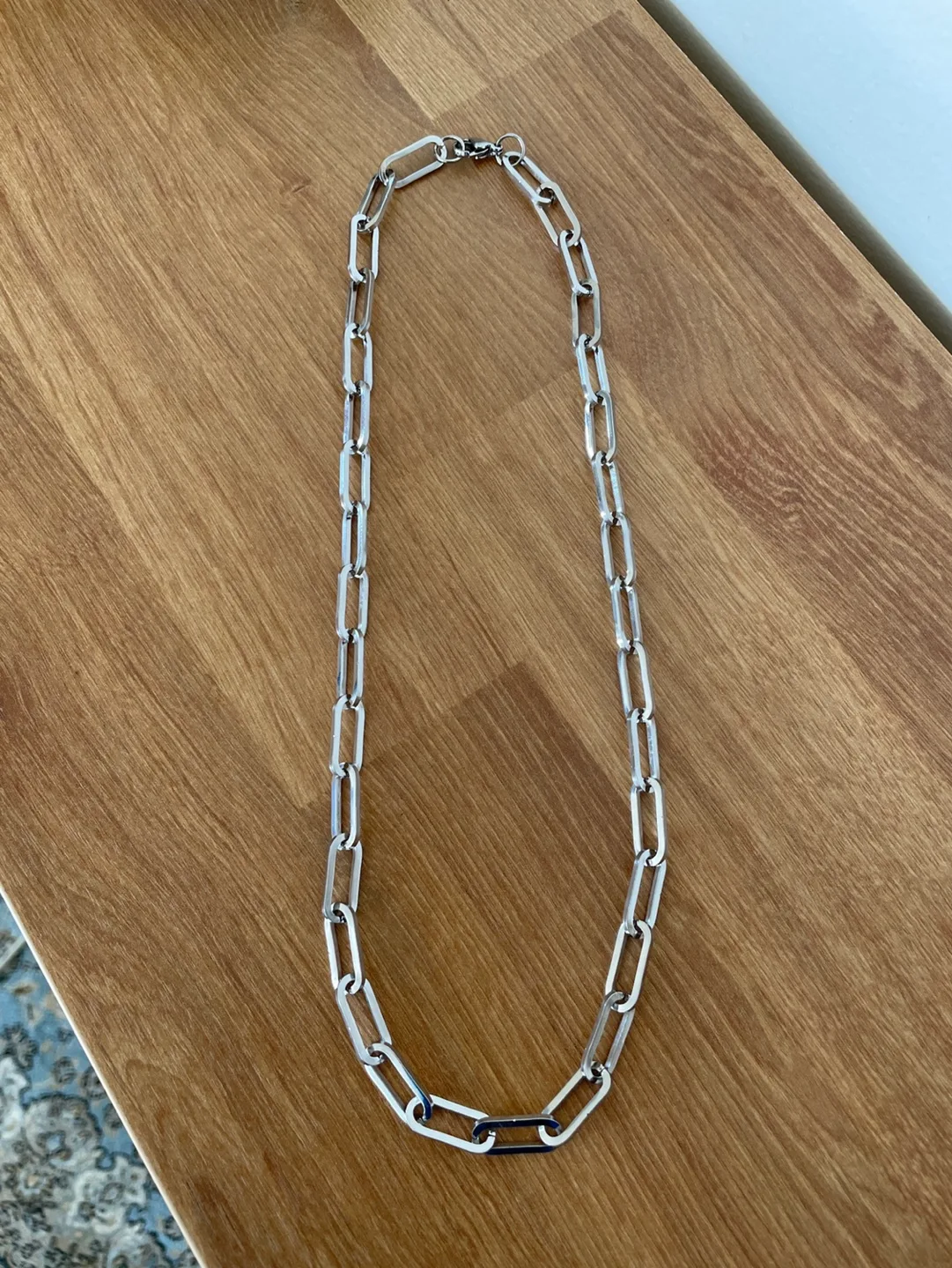 New Silver metal chain necklace image indicator(2)