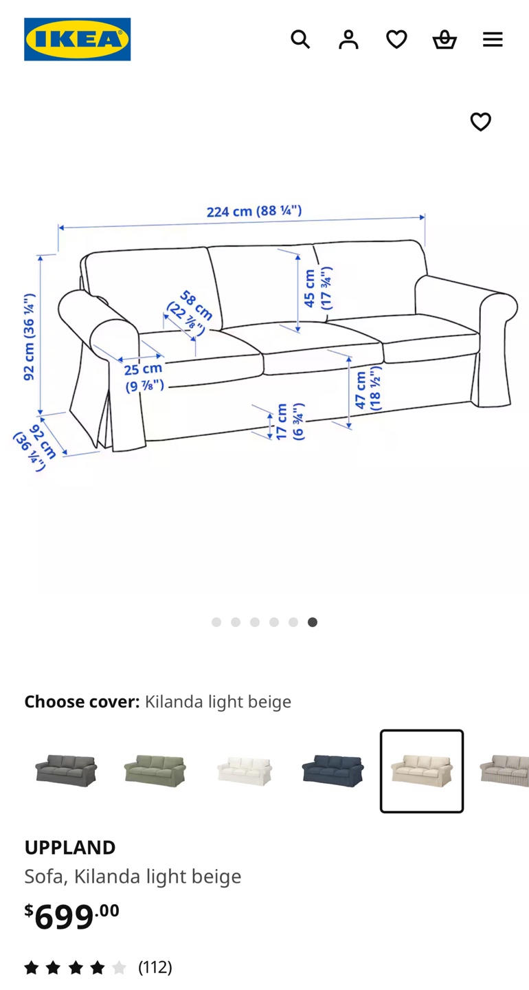 IKEA UPPELAND Sofa - Kilanda Light Beige - photo 4