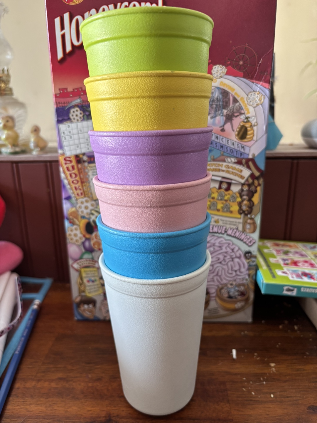 Re-Play recycled plastic Cups - Set of Six Pastel Colors