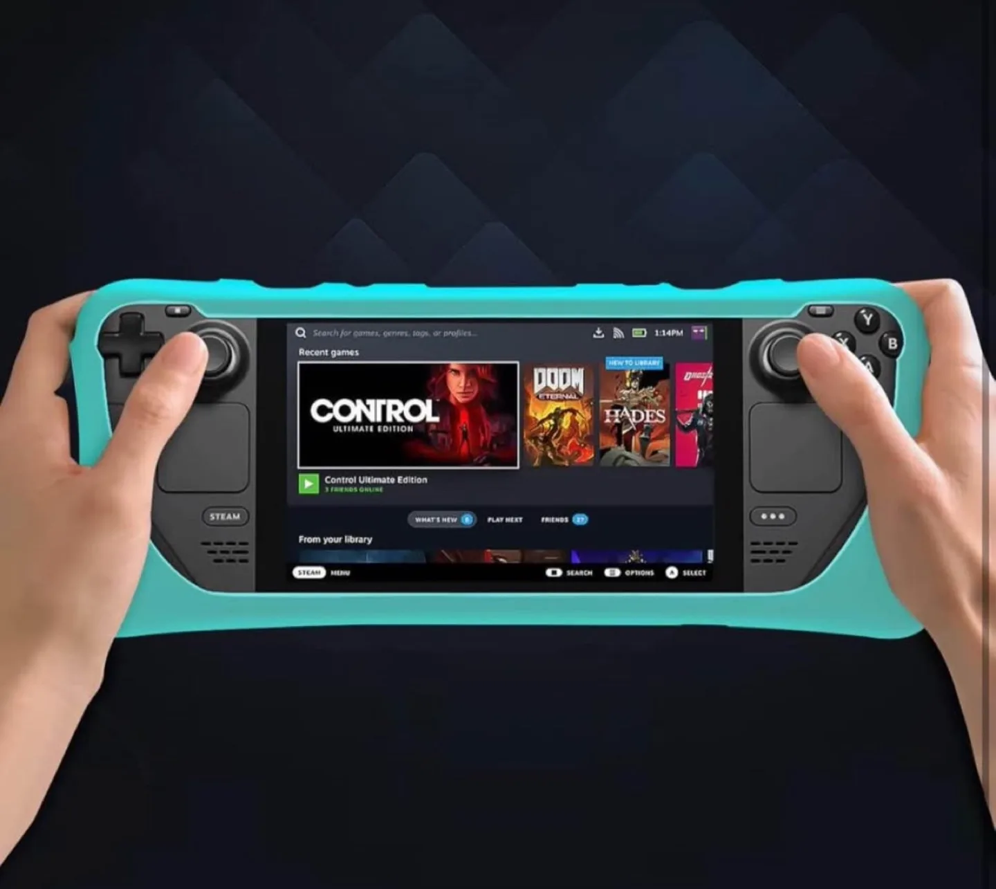 NEW Protective Silicone Case for Steam Deck - Teal image indicator(5)