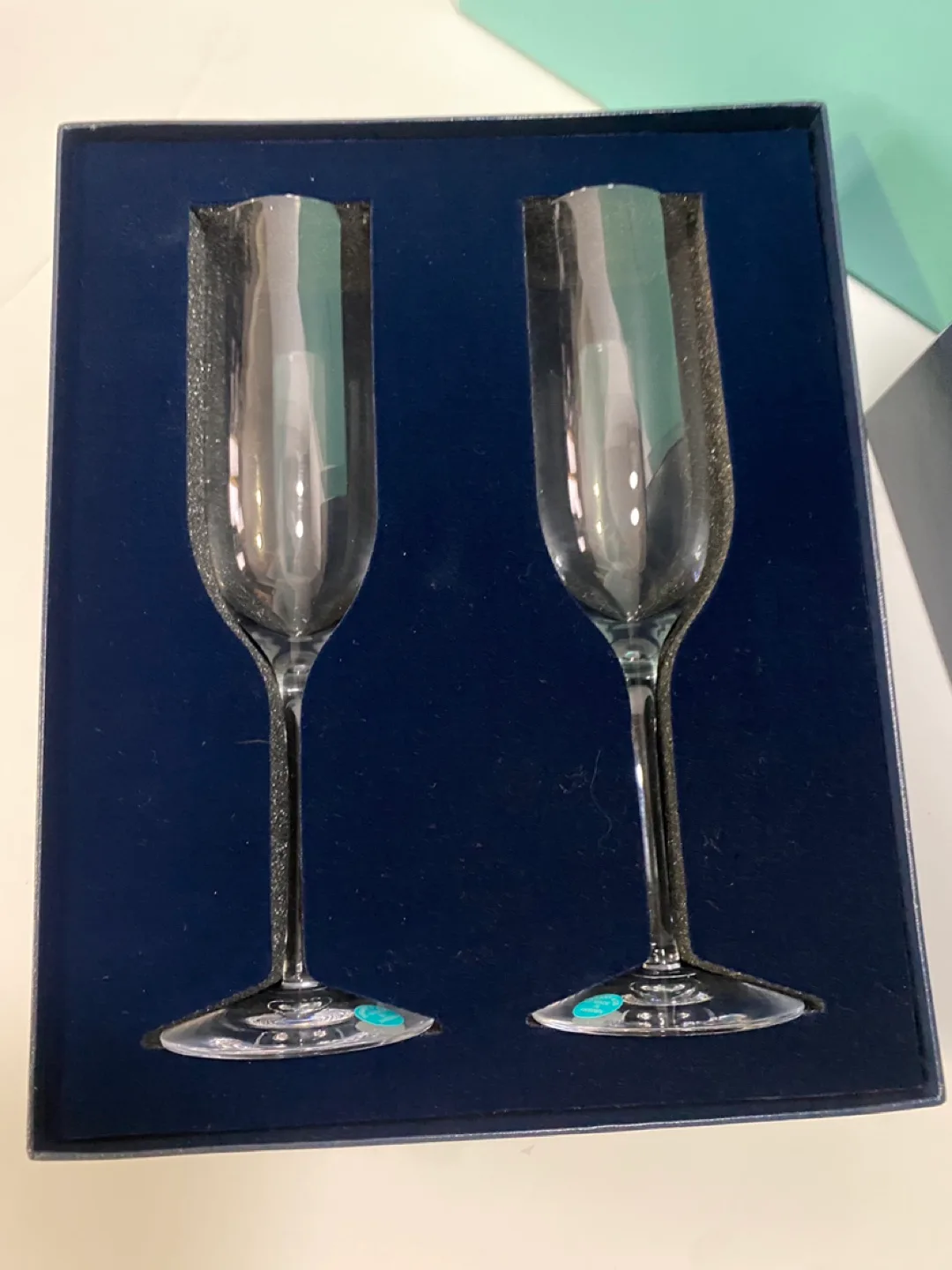Tiffany & Co. Champagne Flutes, Set of Two, New in Box image indicator(2)