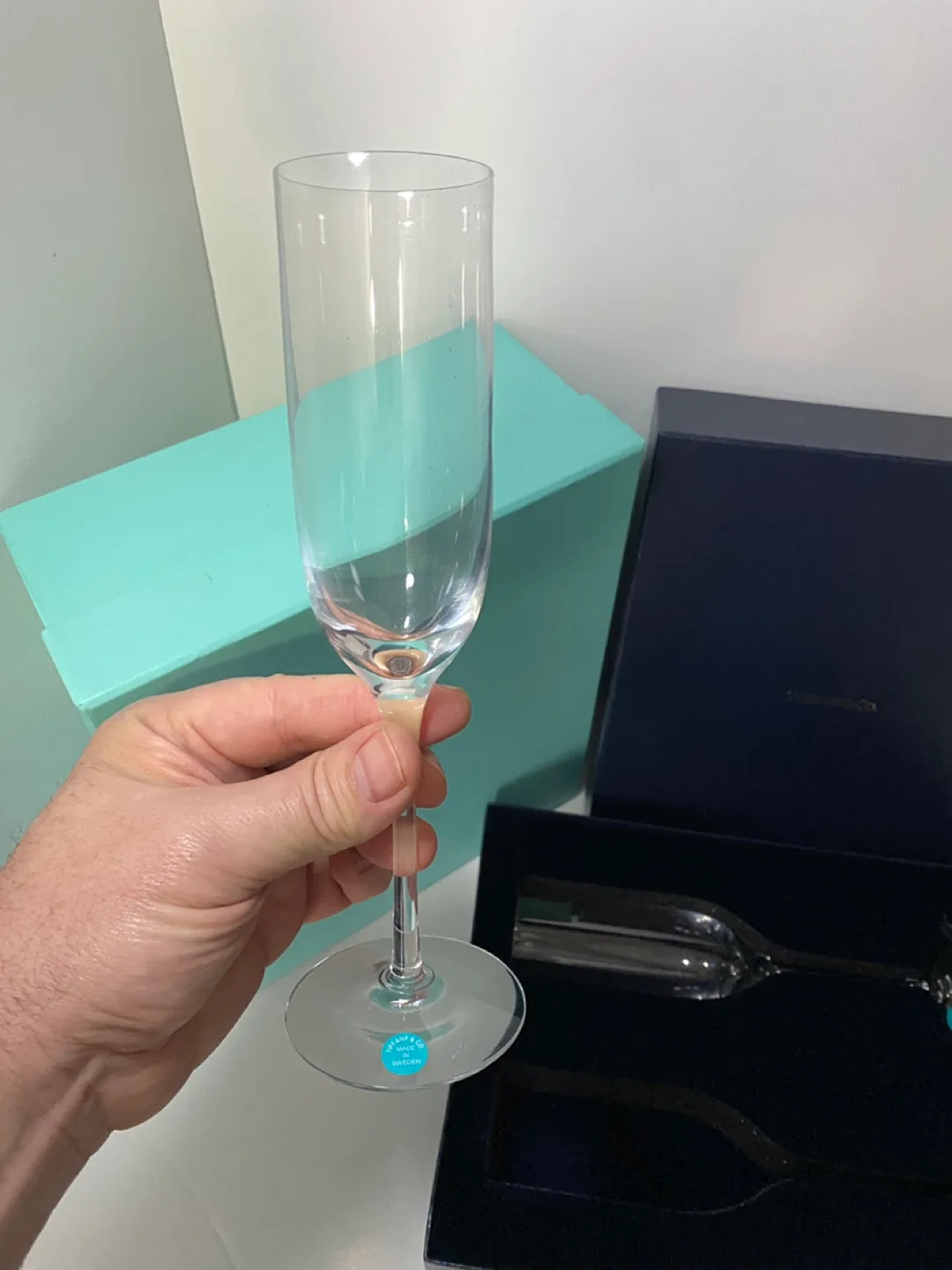 Tiffany & Co. Champagne Flutes, Set of Two, New in Box image indicator(3)