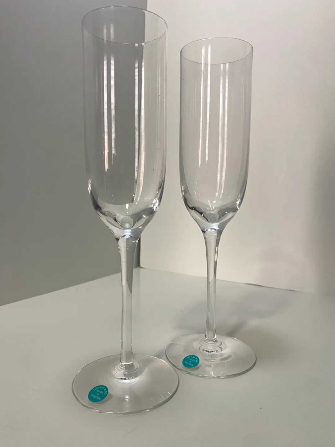 Tiffany & Co. Champagne Flutes, Set of Two, New in Box image indicator(7)