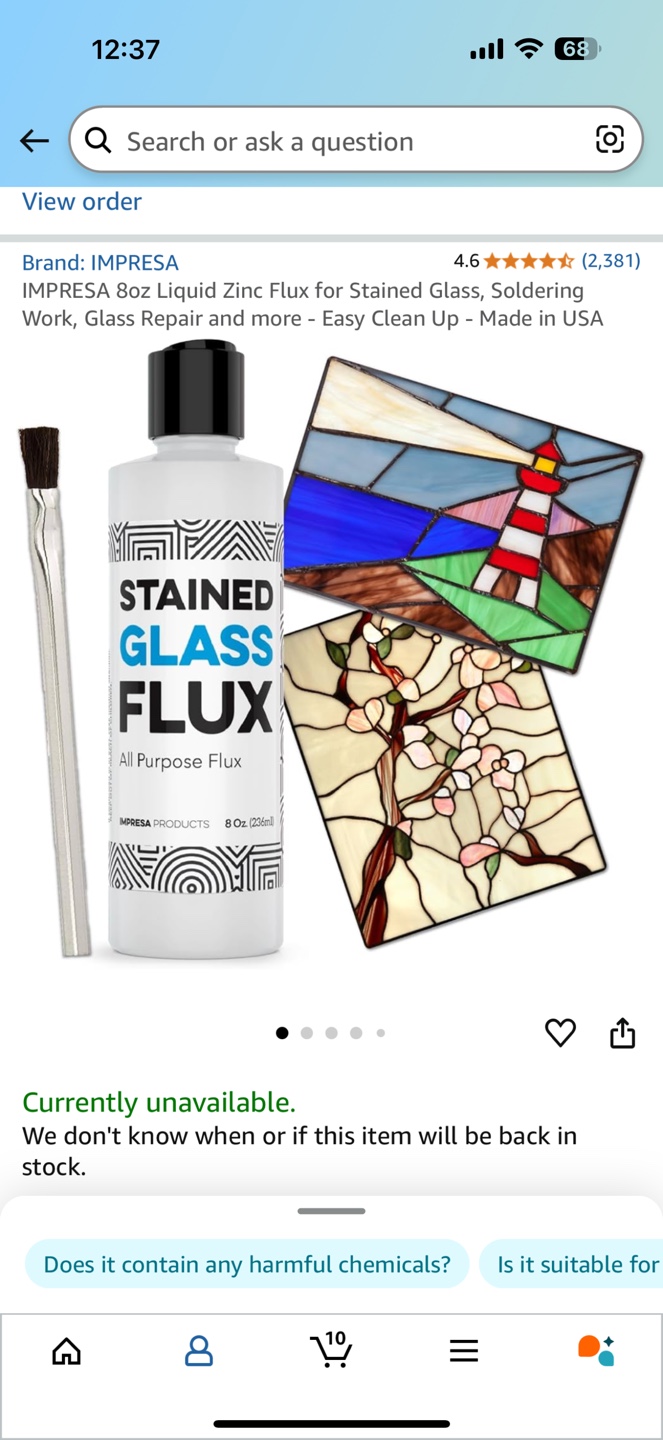 IMPRESA 8oz Liquid Zinc Flux for Stained Glass